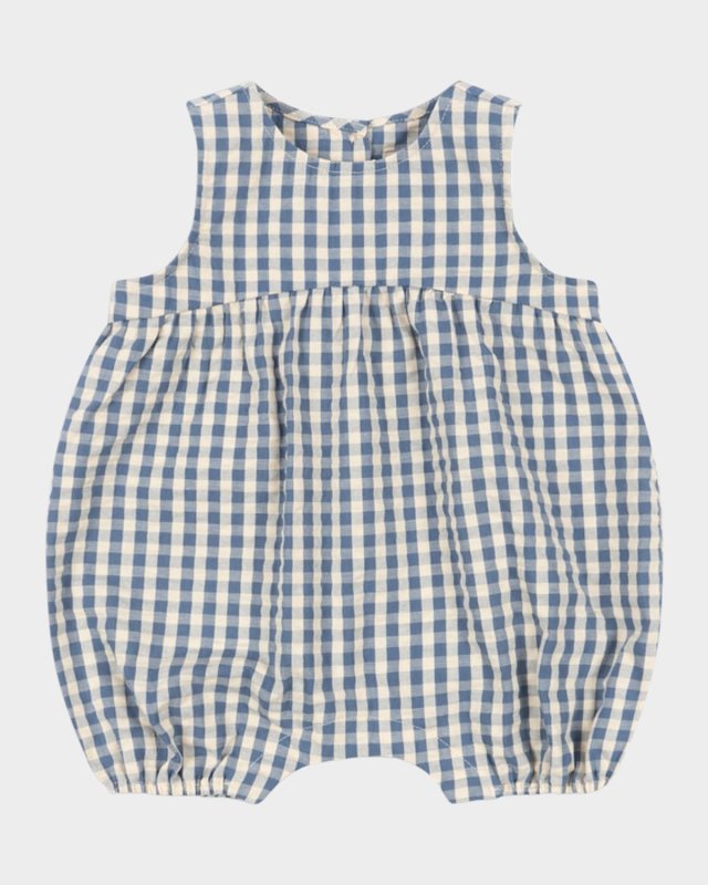 Kid's Kim Gingham Romper, Size Newborn-